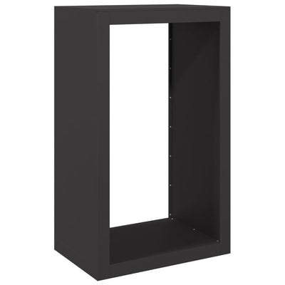 brændestativ 60x40x100 cm stål sort