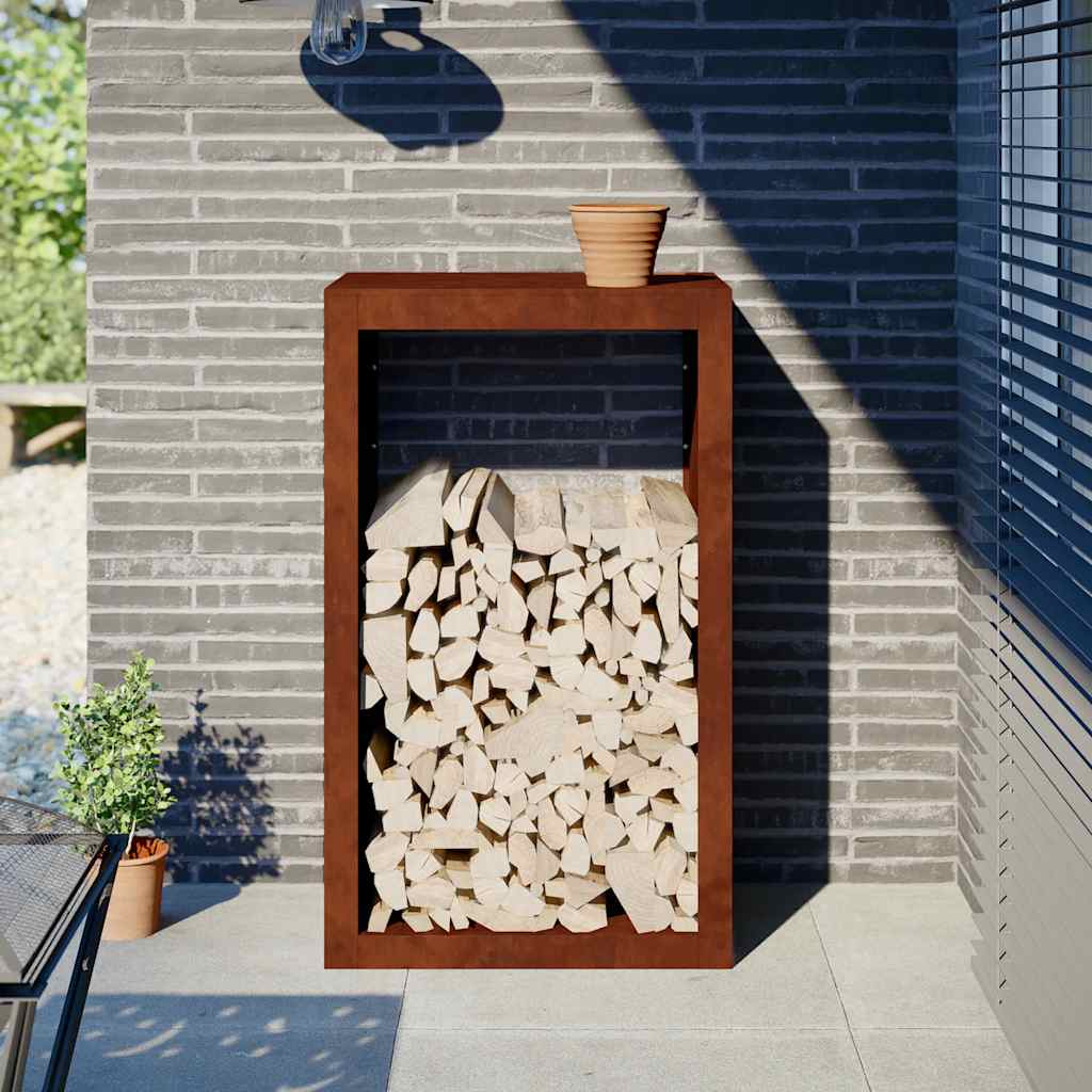 Brændereol 60x40x100 cm i vejrbestandigt stål billede