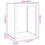 brændestativ 60x40x80 cm galvaniseret stål