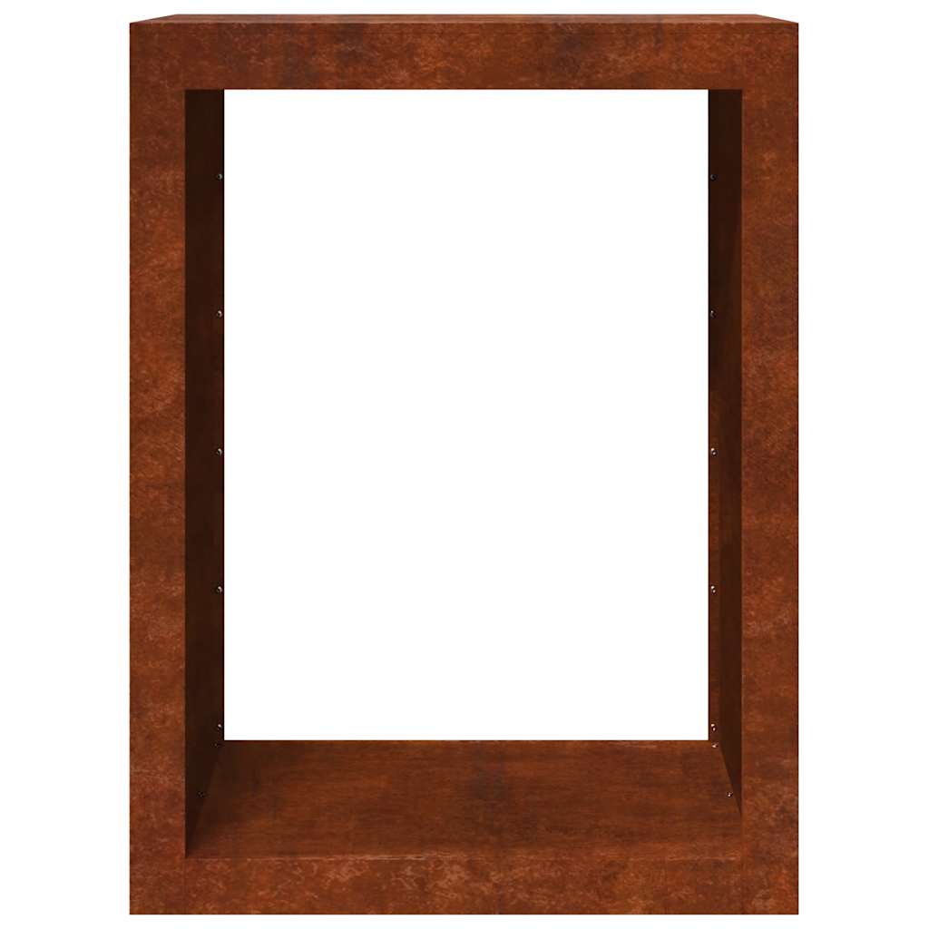 Brændereol 60x40x80 cm i vejrbestandigt stål