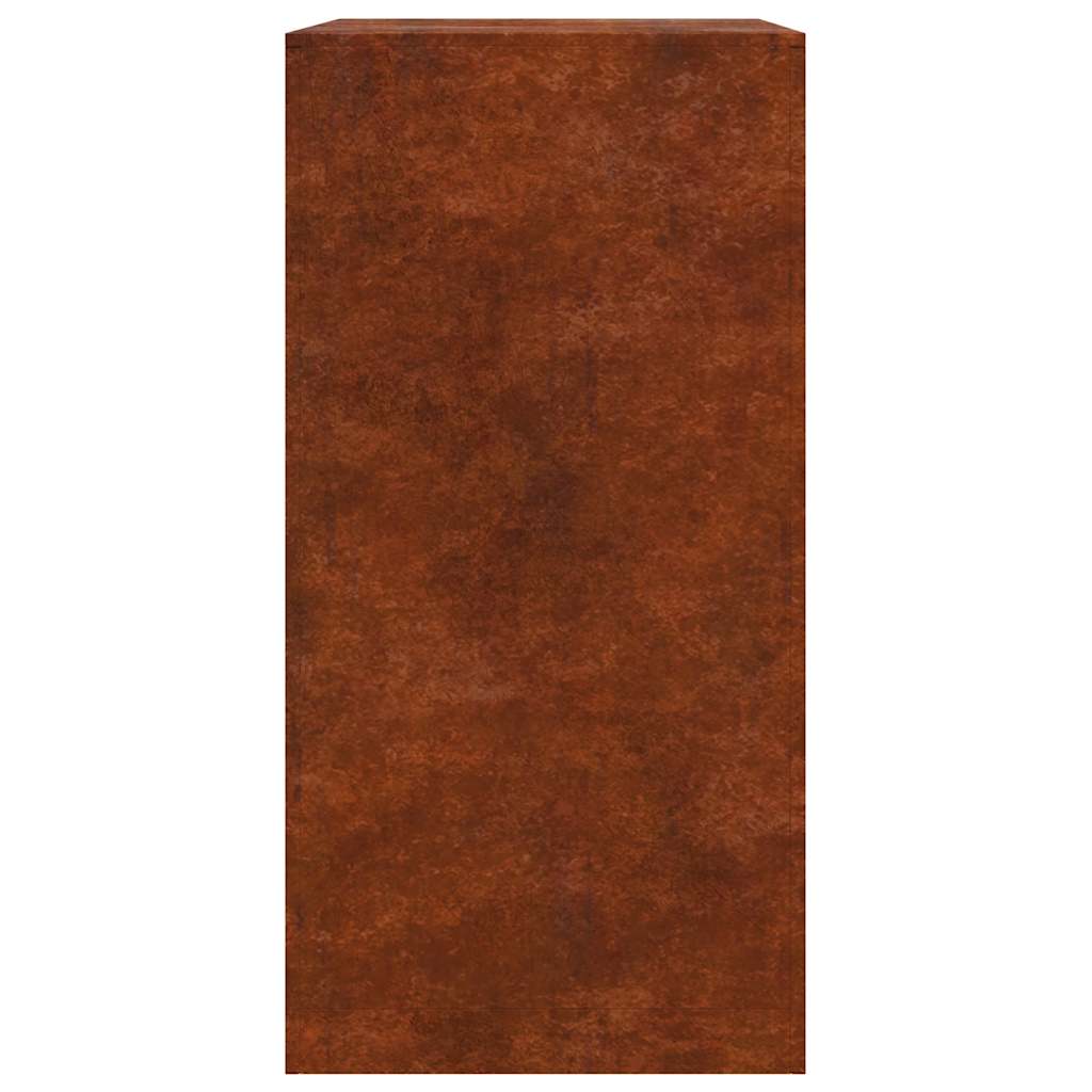 Brændereol 60x40x80 cm i vejrbestandigt stål
