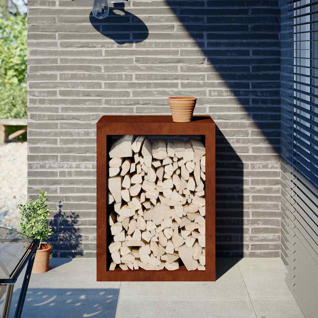 Brændereol 60x40x80 cm i vejrbestandigt stål