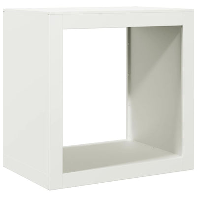 brændestativ 60x40x60 cm stål hvid