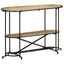 konsolbord 110x42x76 cm massivt ru mangotræ