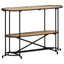 konsolbord 110x42x76 cm massivt ru mangotræ