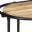 konsolbord 110x42x76 cm massivt ru mangotræ