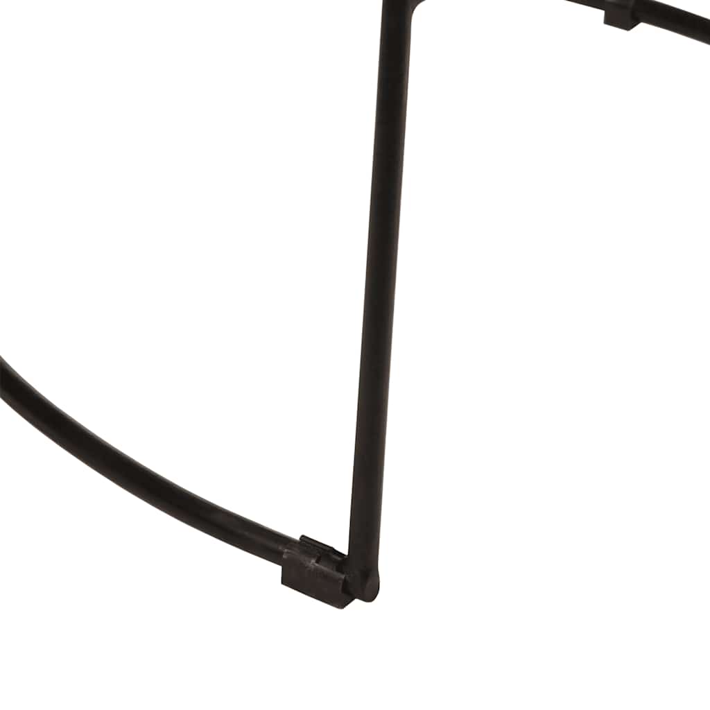 barstole 2 stk. 49x43x79 cm massivt mangotræ sort