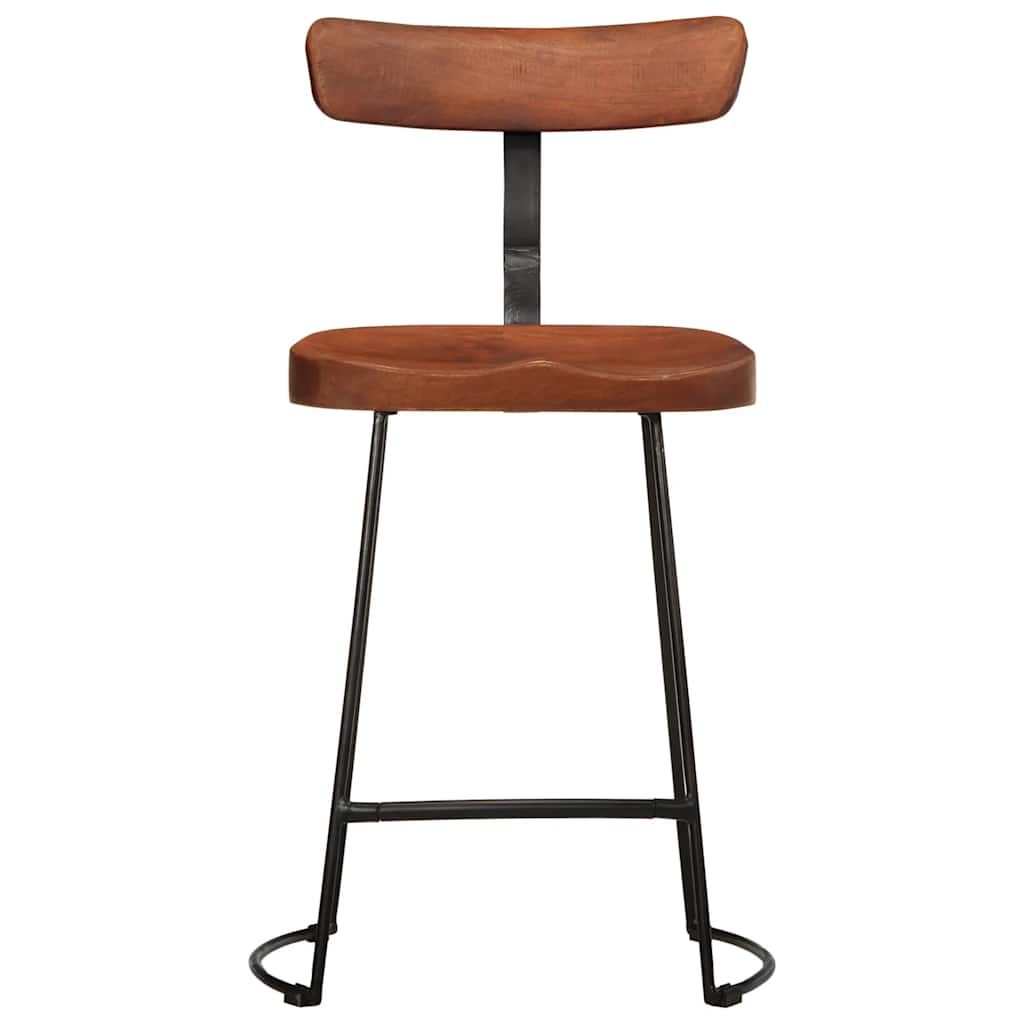 barstole 2 stk. 49x43x79 cm massivt mangotræ