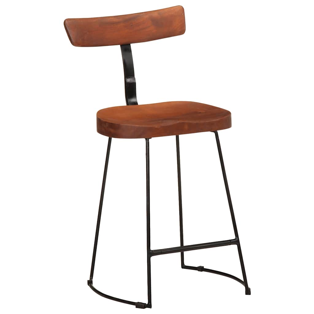barstole 2 stk. 49x43x79 cm massivt mangotræ