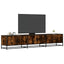 tv-bord 210x35x41 cm konstrueret træ røget egetræsfarve