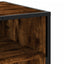 tv-bord 180x40x46 cm konstrueret træ røget egetræsfarve