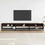 tv-bord 270x40x46 cm konstrueret træ brun egetræsfarve