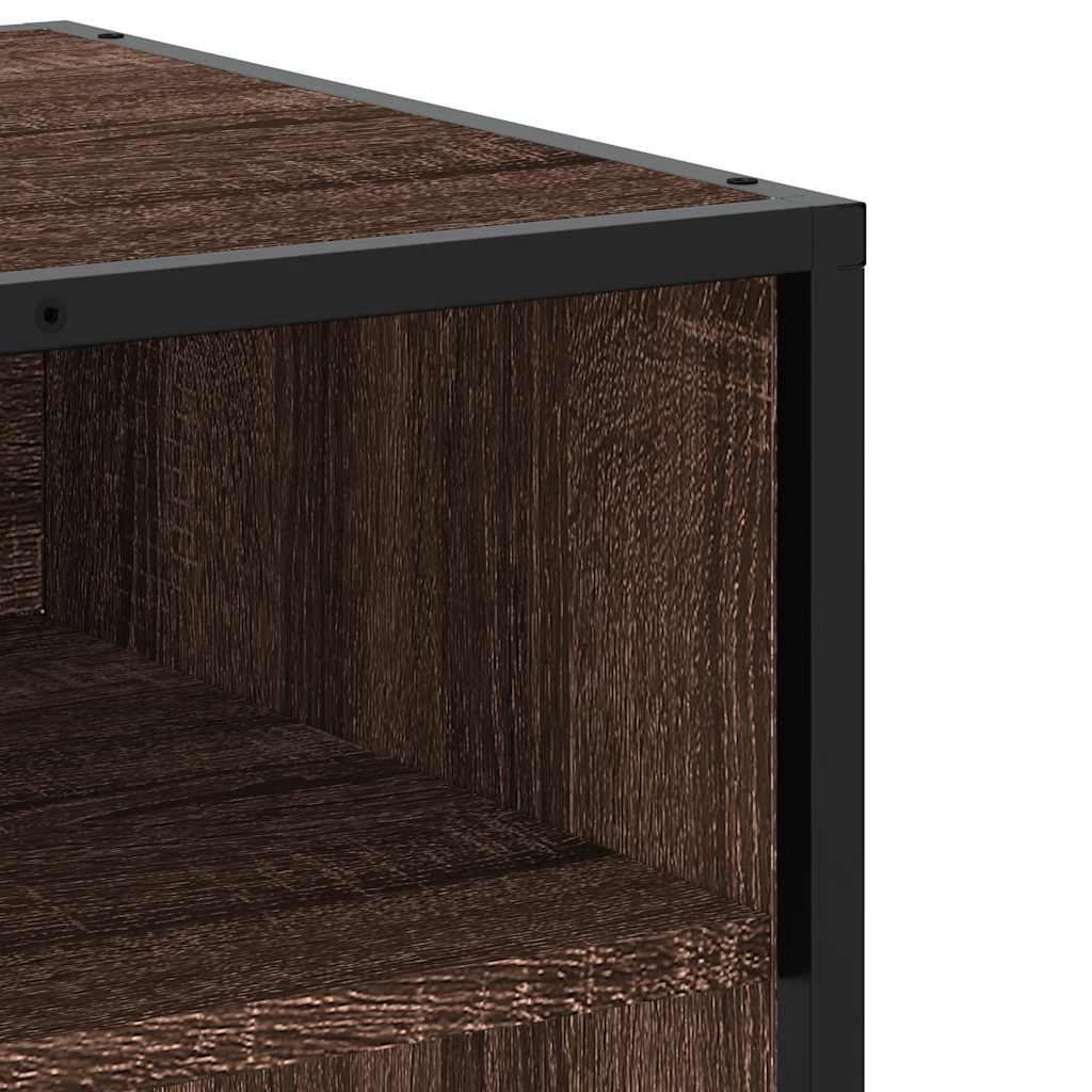 tv-bord 270x40x46 cm konstrueret træ brun egetræsfarve