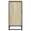 skab 92x35x76 cm konstrueret træ røget egetræsfarve