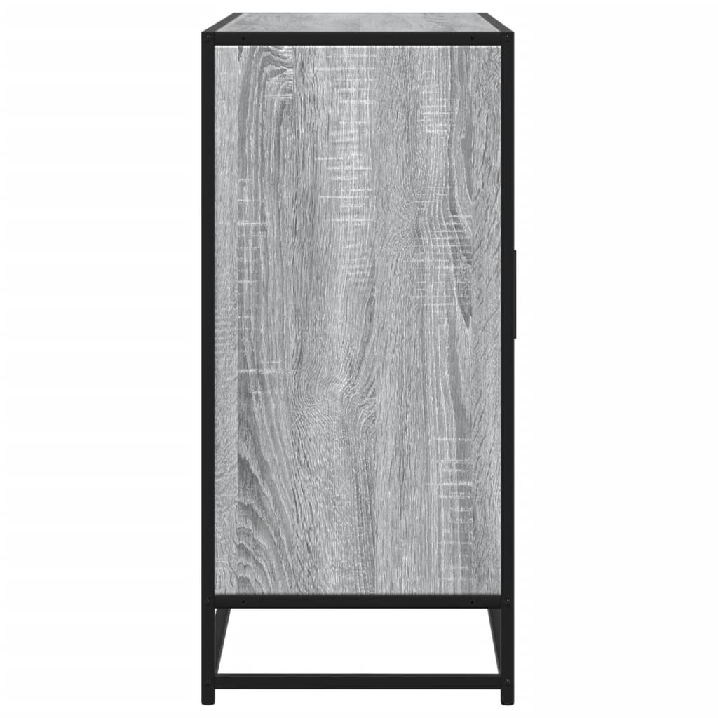 skænk 92x35x76 cm konstrueret træ grå sonoma-eg