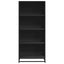 bogreol 60x35x139 cm konstrueret træ sort