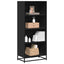 bogreol 60x35x139 cm konstrueret træ sort