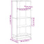 bogreol 60x35x139 cm konstrueret træ sonoma-eg