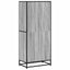 bogreol 60x35x139 cm konstrueret træ grå sonoma-eg