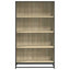 bogreol 80,5x35x139 cm konstrueret træ sonoma-eg