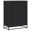 skoskab 75x38x97,5 cm konstrueret træ og metal sort