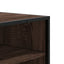 skoskab 75x38x97,5 cm konstrueret træ og metal brun egetræ
