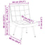 lænestol 64x74x84 cm fløjl gul