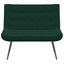 bænk 110x74x84 cm velour Mørkegrøn