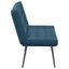 bænk 110x74x84 cm velour blå