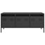 tv-bord 101,5x39x43,5 cm koldvalset stål sort