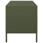 tv-bord 101,5x39x43,5 cm koldvalset stål olivengrøn
