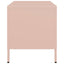 tv-bord 68x39x43,5 cm koldvalset stål lyserød