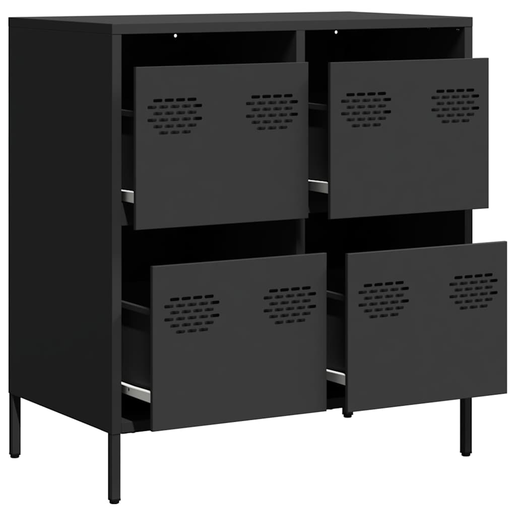 skænk 68x39x73,5 cm koldvalset stål sort