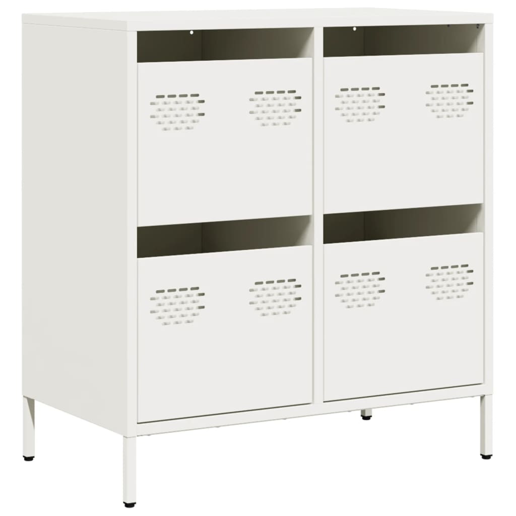 skab 68x39x73,5 cm koldvalset stål hvid