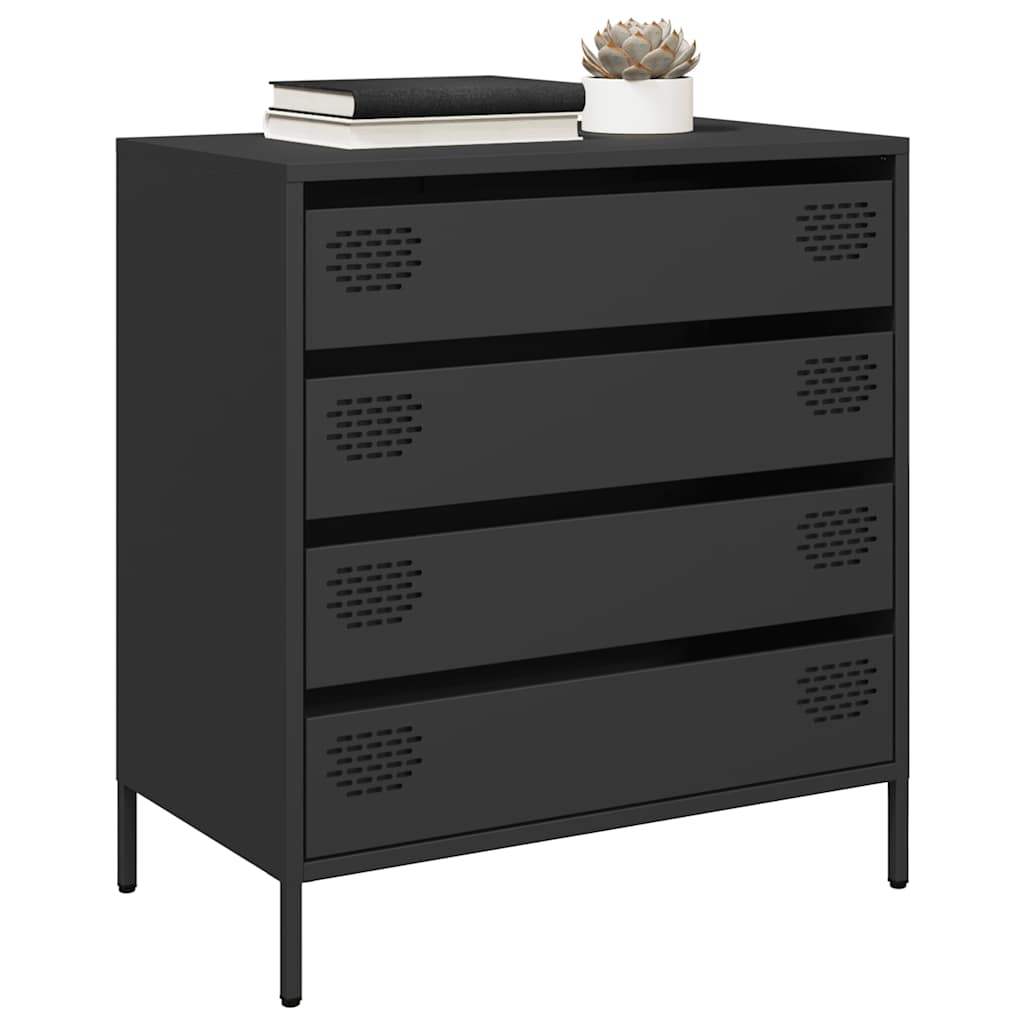 skænk 68x39x73,5 cm koldvalset stål sort