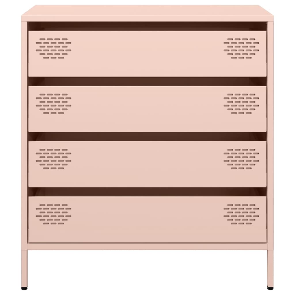 skab 68x39x73,5 cm koldvalset stål lyserød