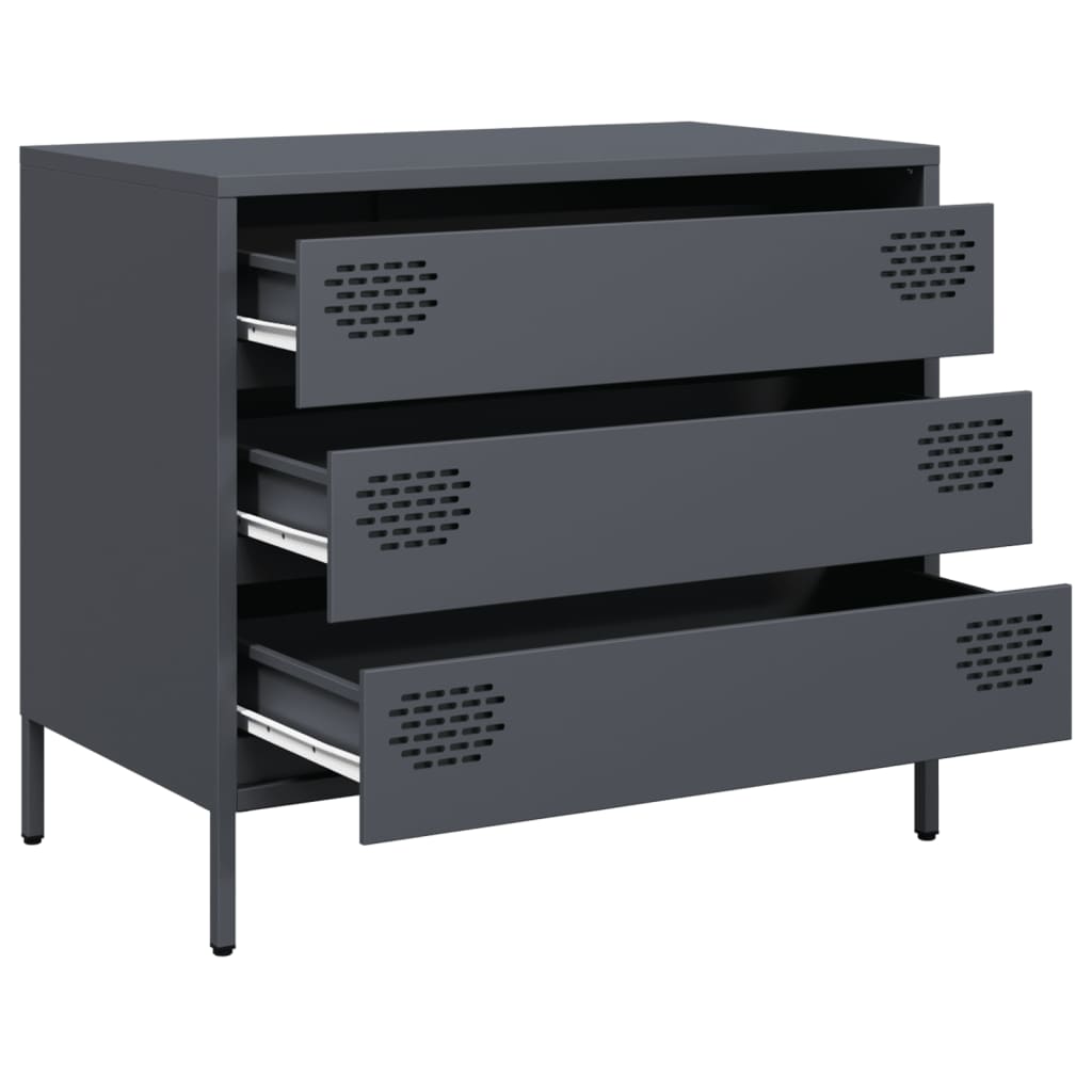 skab 68x39x58,5 cm koldvalset stål antracitgrå