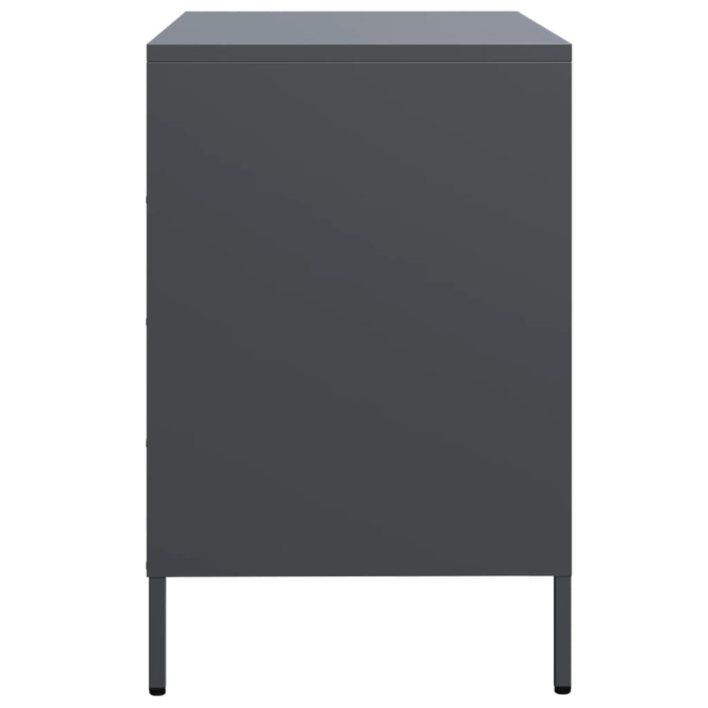skab 68x39x58,5 cm koldvalset stål antracitgrå