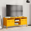 tv-bord 101,5x39x43,5 cm koldvalset stål sennepsgul