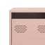 tv-bord 135x39x43,5 cm koldvalset stål lyserød