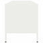 tv-bord 135x39x43,5 cm koldvalset stål hvid