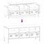 tv-bord 101,5x39x43,5 cm koldvalset stål sort