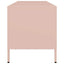 tv-bord 135x39x43,5 cm koldvalset stål lyserød