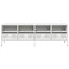 tv-bord 135x39x43,5 cm koldvalset stål hvid