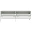 tv-bord 135x39x43,5 cm koldvalset stål hvid