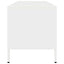 tv-bord 135x39x43,5 cm koldvalset stål hvid