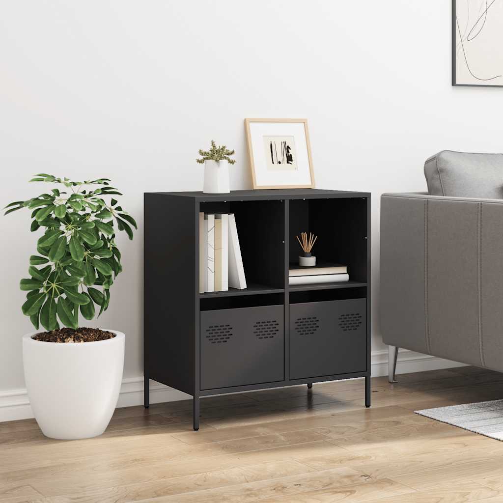skænk 68x39x73,5 cm koldvalset stål sort