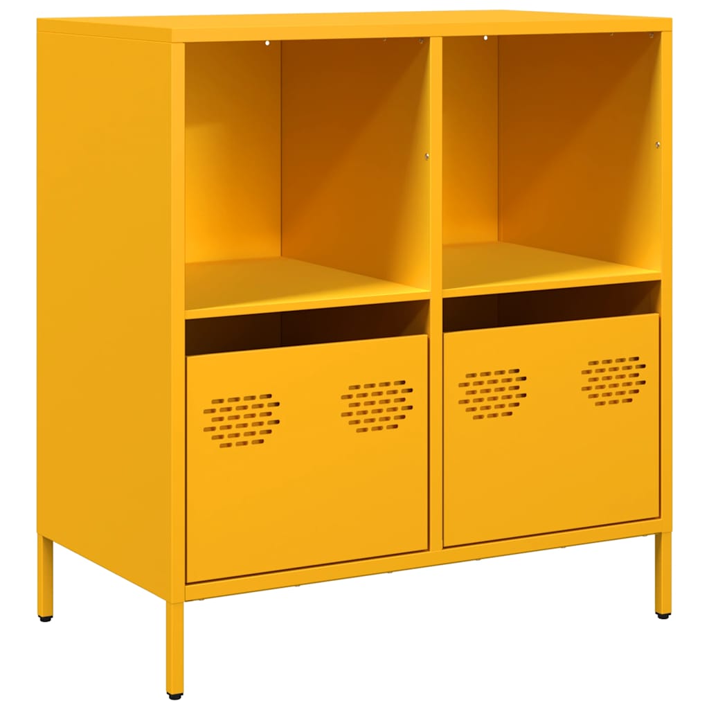 skab 68x39x73,5 cm koldvalset stål sennepsgul