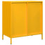 skab 68x39x73,5 cm koldvalset stål sennepsgul