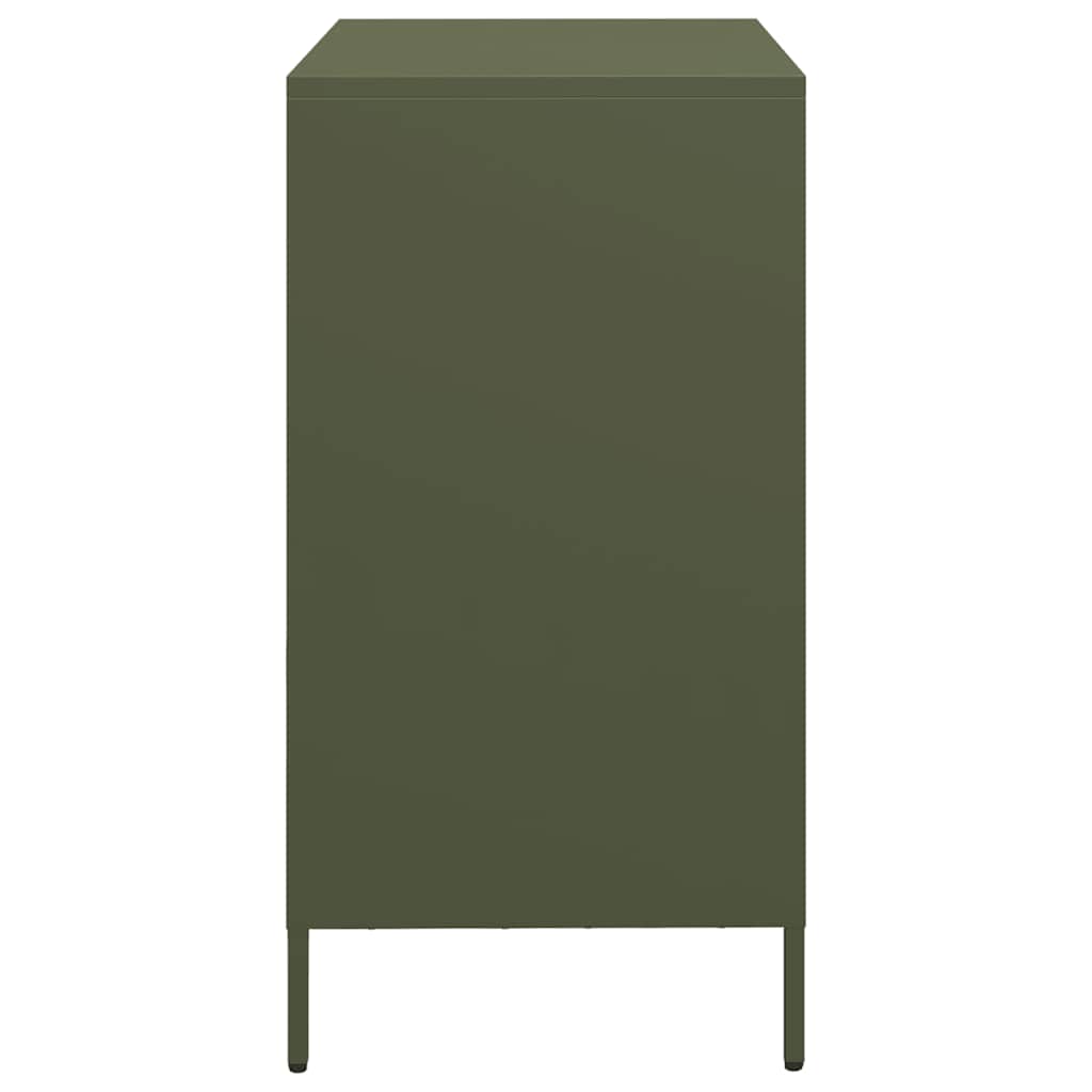 skab 68x39x73,5 cm koldvalset stål olivengrøn
